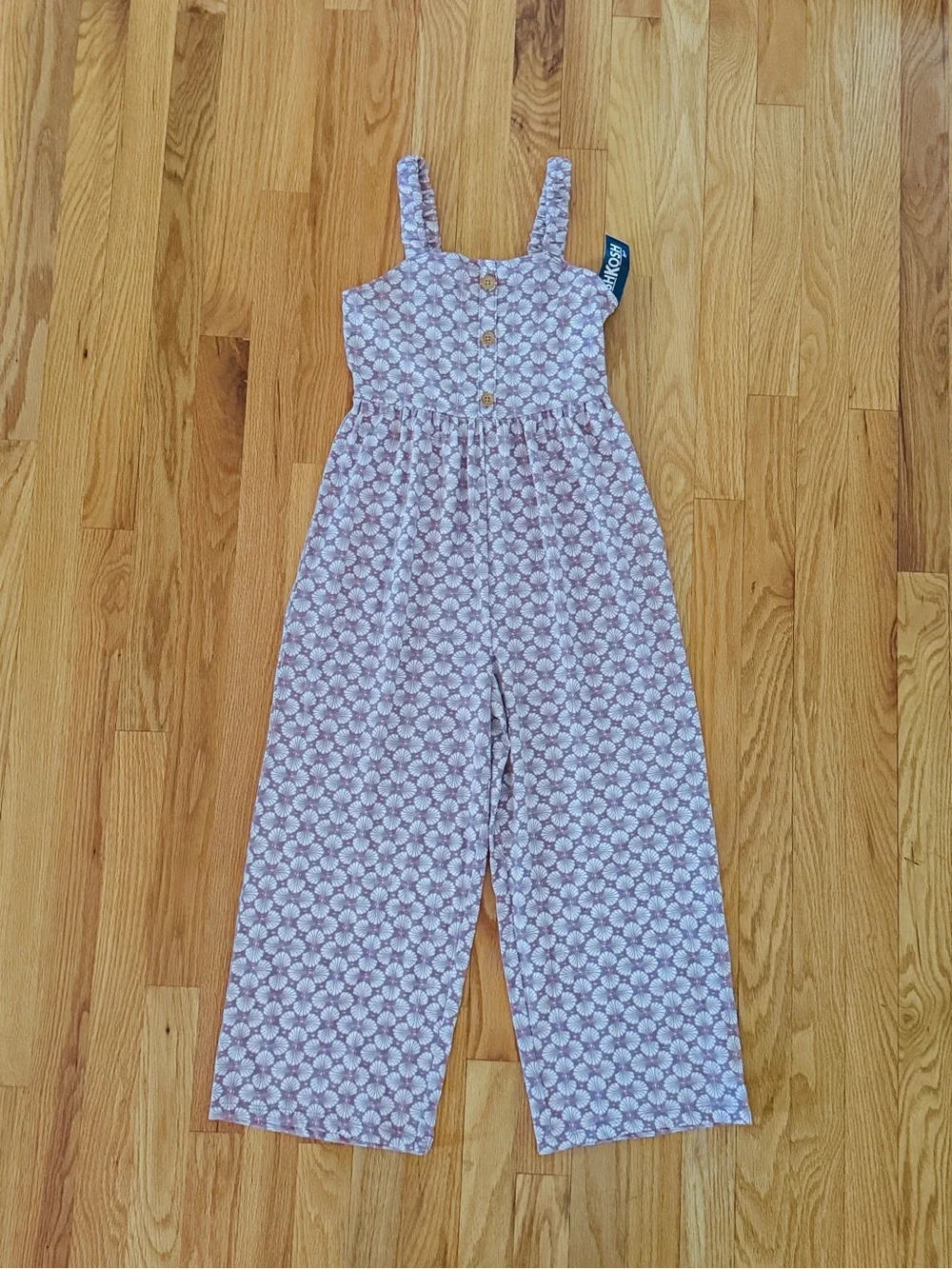 NWT OshKosh B’Gosh Girls Tropical Print Knit Jumpsuit, Size 10